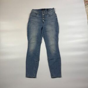 Lucky Brand Ankle Jeans Women's 4/27 Blue Denim Medium Wash High Rise Skinny Leg